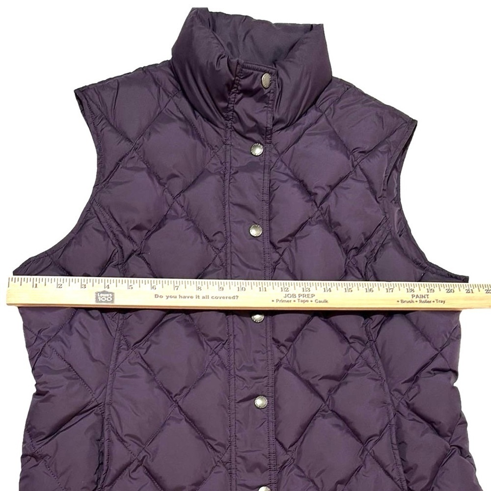 Lands’ End Down Vest, Size L 14/16, Dark Purple - Picture 8 of 9
